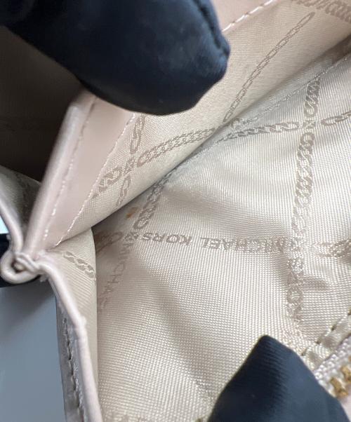 MICHAEL KORS（マイケルコース）MICHAEL KORS (マイケルコース) 2つ折り財布 ピンク×ブラウンの古着・服飾アイテム