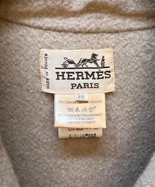 HERMES（エルメス）HERMES (エルメス) カシミヤコート ベージュ サイズ:38の古着・服飾アイテム