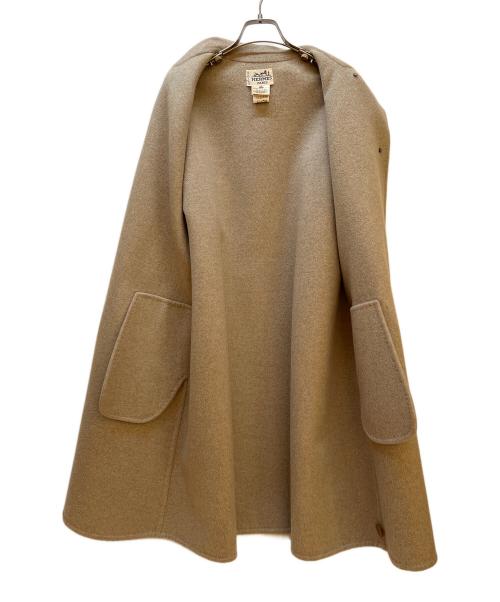 HERMES（エルメス）HERMES (エルメス) カシミヤコート ベージュ サイズ:38の古着・服飾アイテム