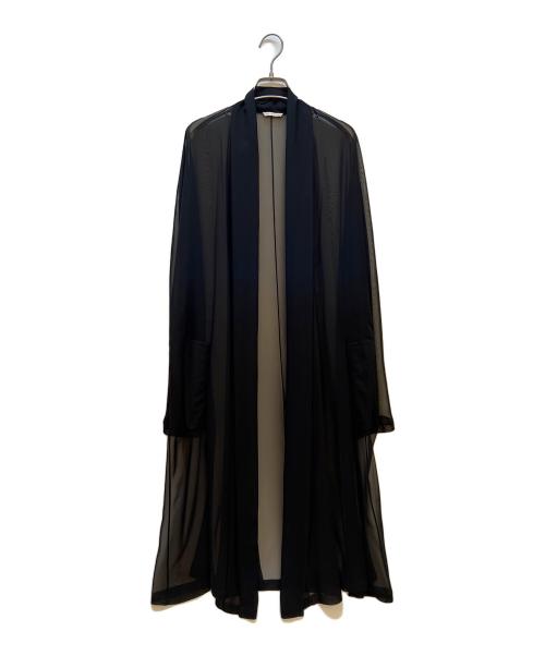 HERMES（エルメス）HERMES (エルメス) シースルー コート /シアーカーディガン ブラック サイズ:40の古着・服飾アイテム