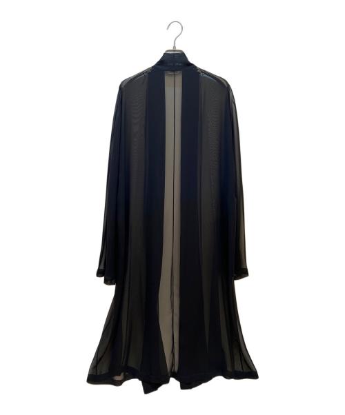HERMES（エルメス）HERMES (エルメス) シースルー コート /シアーカーディガン ブラック サイズ:40の古着・服飾アイテム