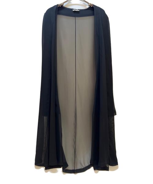 HERMES（エルメス）HERMES (エルメス) シースルー コート /シアーカーディガン ブラック サイズ:40の古着・服飾アイテム