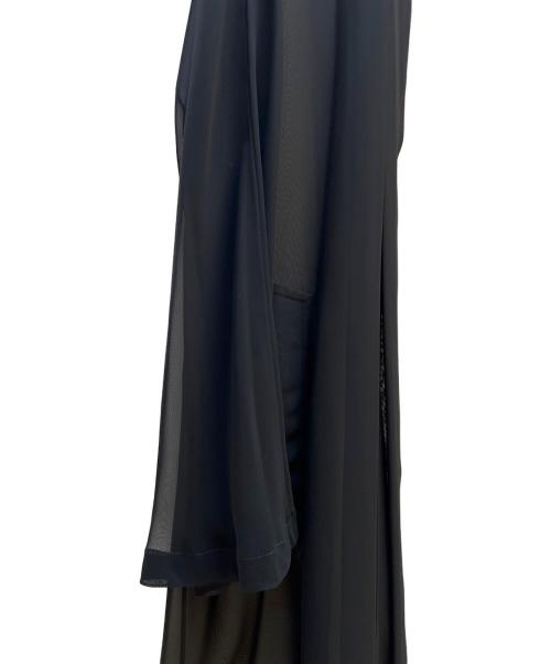 HERMES（エルメス）HERMES (エルメス) シースルー コート /シアーカーディガン ブラック サイズ:40の古着・服飾アイテム