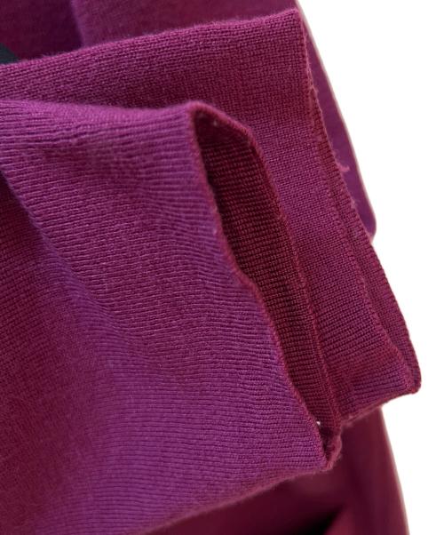 Salvatore Ferragamo（サルヴァトーレ フェラガモ）Salvatore Ferragamo (サルヴァトーレ フェラガモ) 厚手カーディガン ワインレッド サイズ:Mの古着・服飾アイテム