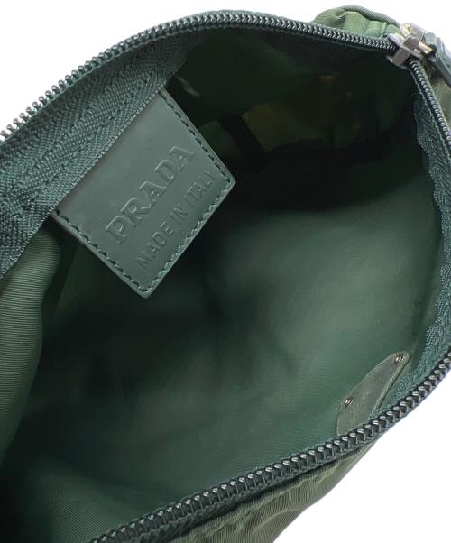 PRADA（プラダ）PRADA (プラダ) コスメポーチ グリーンの古着・服飾アイテム
