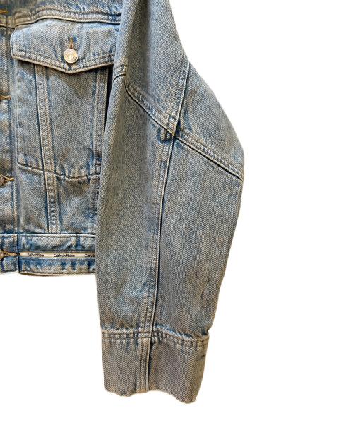 Calvin Klein Jeans（カルバンクラインジーンズ）Calvin Klein Jeans (カルバンクラインジーンズ) デニムジャケット ブルー サイズ:XSの古着・服飾アイテム
