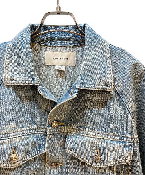 Calvin Klein Jeans（カルバンクラインジーンズ）Calvin Klein Jeans (カルバンクラインジーンズ) デニムジャケット ブルー サイズ:XSの古着・服飾アイテム
