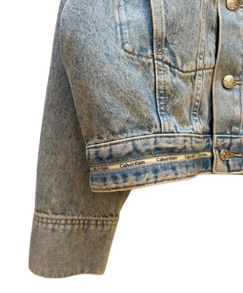 Calvin Klein Jeans（カルバンクラインジーンズ）Calvin Klein Jeans (カルバンクラインジーンズ) デニムジャケット ブルー サイズ:XSの古着・服飾アイテム