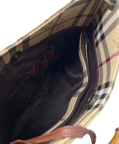 Burberry's（バーバリーズ）Burberry's (バーバリーズ) ハンドバッグ ベージュの古着・服飾アイテム