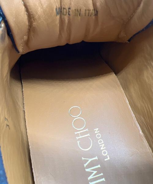 JIMMY CHOO（ジミーチュウ）JIMMY CHOO (ジミーチュウ) スニーカー ネイビー×ゴールド サイズ:37の古着・服飾アイテム
