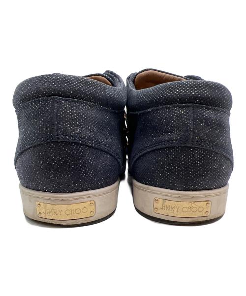 JIMMY CHOO（ジミーチュウ）JIMMY CHOO (ジミーチュウ) スニーカー ネイビー×ゴールド サイズ:37の古着・服飾アイテム