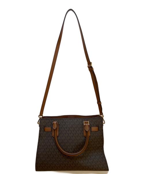 MICHAEL KORS（マイケルコース）MICHAEL KORS (マイケルコース) 2WAYショルダーバッグ/サッチェル ブラウンの古着・服飾アイテム