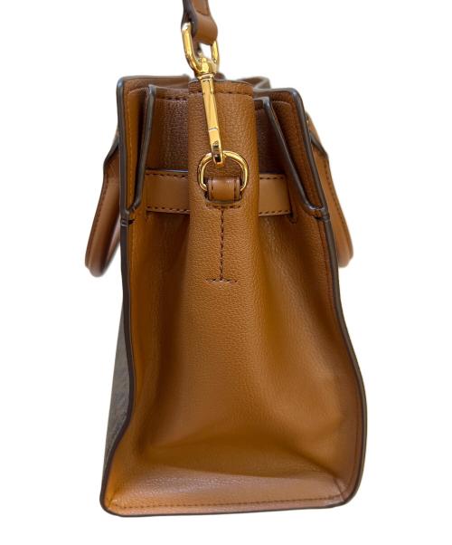 MICHAEL KORS（マイケルコース）MICHAEL KORS (マイケルコース) 2WAYショルダーバッグ/サッチェル ブラウンの古着・服飾アイテム