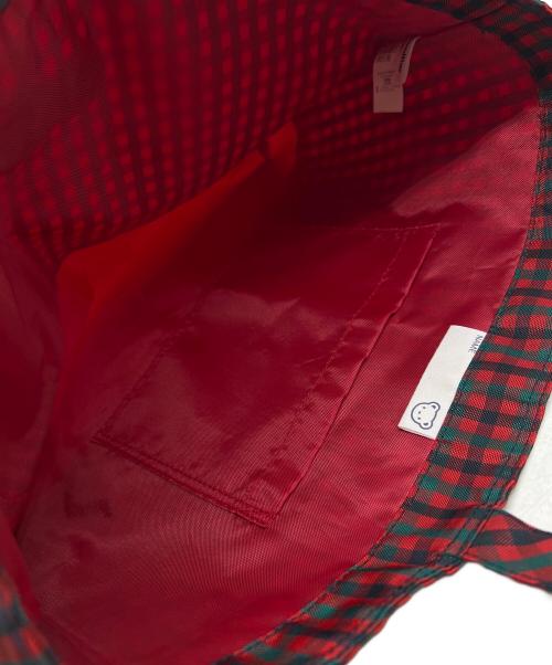 familiar（ファミリア）familiar (ファミリア) ハンドバッグ グリーン×レッドの古着・服飾アイテム
