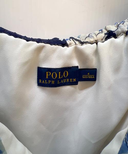 POLO RALPH LAUREN（ポロ・ラルフローレン）POLO RALPH LAUREN (ポロ・ラルフローレン) ノースリーブ・キャミソールワンピース ブルー サイズ:4の古着・服飾アイテム