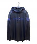 BALMAINバルマン）の古着「パーカー」｜ブラック×ブルー