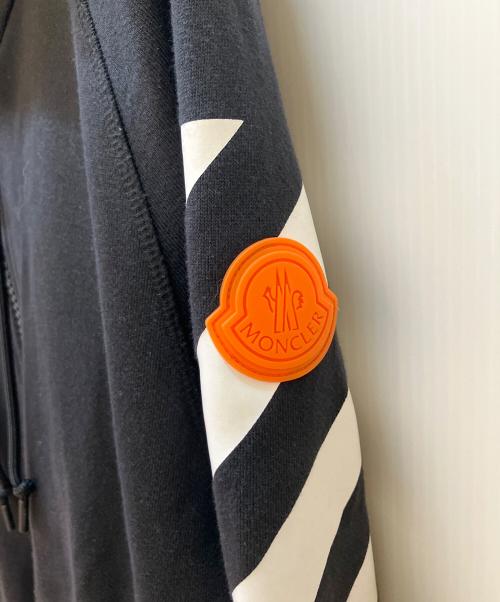 MONCLER（モンクレール）MONCLER (モンクレール) OFFWHITE (オフホワイト) パーカー ブラック サイズ:Sの古着・服飾アイテム