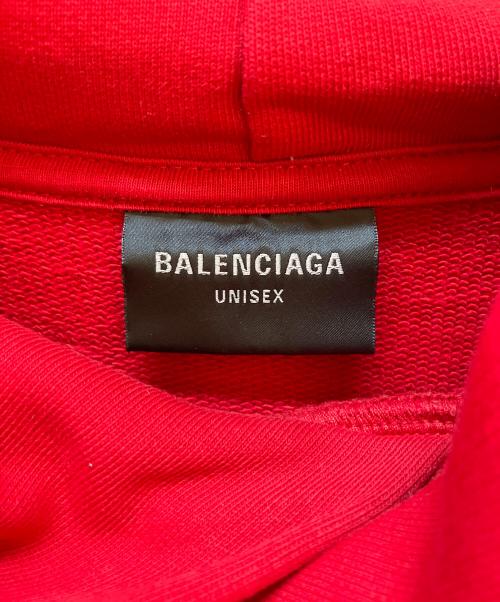 BALENCIAGA（バレンシアガ）BALENCIAGA (バレンシアガ) パーカー レッド サイズ:2の古着・服飾アイテム