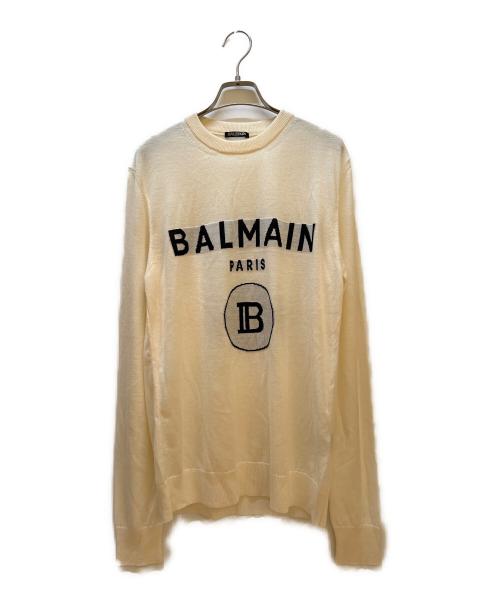 BALMAIN（バルマン）BALMAIN (バルマン) ニット ホワイト サイズ:Sの古着・服飾アイテム