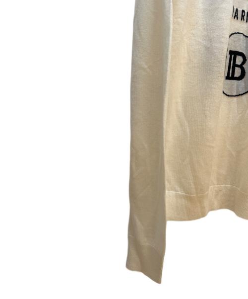 BALMAIN（バルマン）BALMAIN (バルマン) ニット ホワイト サイズ:Sの古着・服飾アイテム