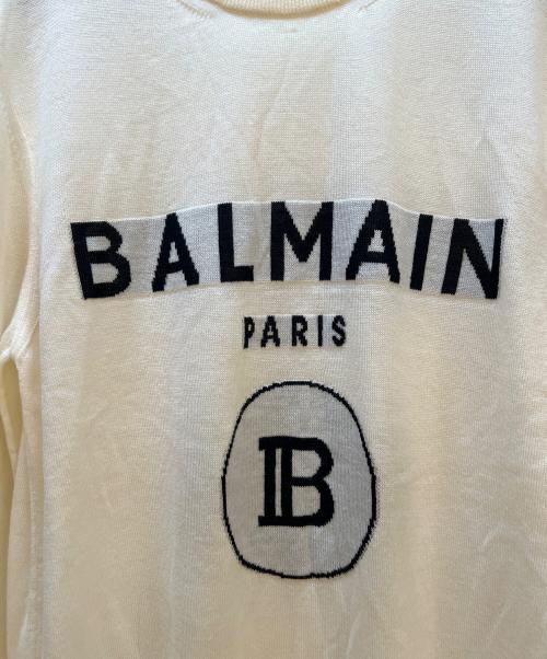 BALMAIN（バルマン）BALMAIN (バルマン) ニット ホワイト サイズ:Sの古着・服飾アイテム