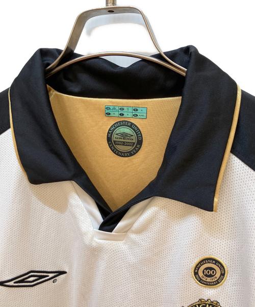 UMBRO（アンブロ）UMBRO (アンブロ) サッカーユニフォーム ホワイト×ブラック サイズ:XLの古着・服飾アイテム