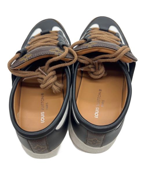 LOUIS VUITTON（ルイ ヴィトン）LOUIS VUITTON (ルイ ヴィトン) ローカットスニーカー ブラック×ホワイト サイズ:38の古着・服飾アイテム