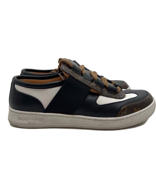 LOUIS VUITTON（ルイ ヴィトン）LOUIS VUITTON (ルイ ヴィトン) ローカットスニーカー ブラック×ホワイト サイズ:38の古着・服飾アイテム