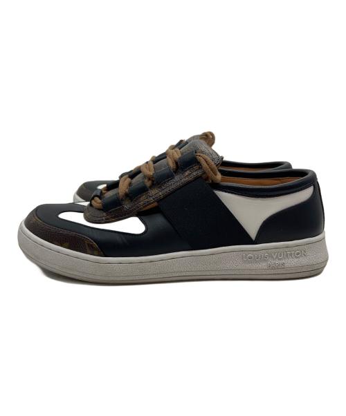 LOUIS VUITTON（ルイ ヴィトン）LOUIS VUITTON (ルイ ヴィトン) ローカットスニーカー ブラック×ホワイト サイズ:38の古着・服飾アイテム