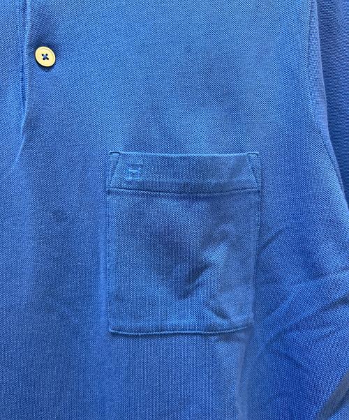 HERMES（エルメス）HERMES (エルメス) ポロシャツ ブルー サイズ:Mの古着・服飾アイテム