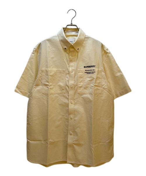 BURBERRY（バーバリー）BURBERRY (バーバリー) 半袖シャツ クリーム サイズ:Mの古着・服飾アイテム