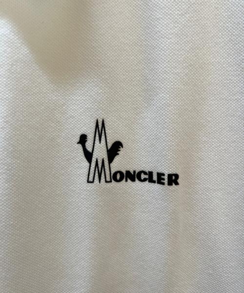 MONCLER（モンクレール）MONCLER (モンクレール) ポロシャツ ホワイト サイズ:XLの古着・服飾アイテム
