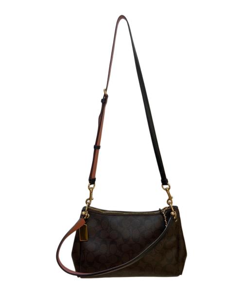 COACH（コーチ）COACH (コーチ) 2WAYバッグ ブラウン×ピンクの古着・服飾アイテム