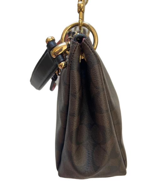 COACH（コーチ）COACH (コーチ) 2WAYバッグ ブラウン×ピンクの古着・服飾アイテム