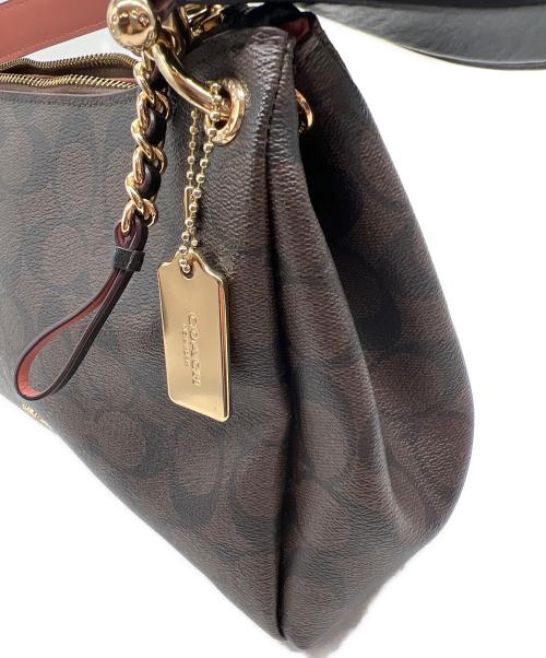 COACH（コーチ）COACH (コーチ) 2WAYバッグ ブラウン×ピンクの古着・服飾アイテム