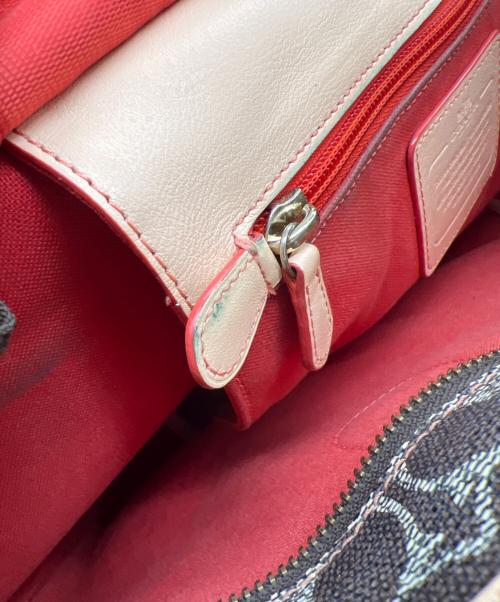 COACH（コーチ）COACH (コーチ) ハンドバッグ ブラウン×ベージュの古着・服飾アイテム