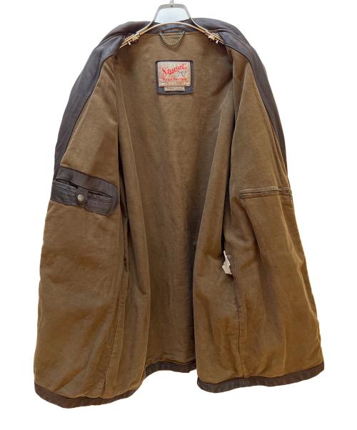 Stewart Leather Jacket.（スチュワートレザージャケット）Stewart Leather Jacket. (スチュワートレザージャケット) レザージャケット ブラウン サイズ:XLの古着・服飾アイテム