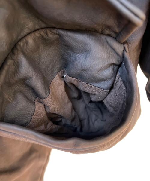 Stewart Leather Jacket.（スチュワートレザージャケット）Stewart Leather Jacket. (スチュワートレザージャケット) レザージャケット ブラウン サイズ:XLの古着・服飾アイテム