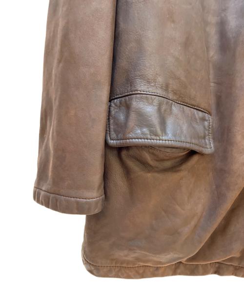 Stewart Leather Jacket.（スチュワートレザージャケット）Stewart Leather Jacket. (スチュワートレザージャケット) レザージャケット ブラウン サイズ:XLの古着・服飾アイテム