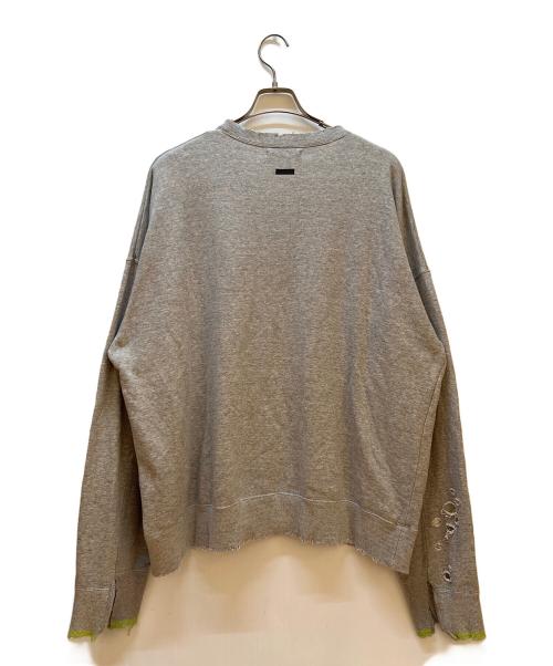 stein（シュタイン）stein (シュタイン) OVERSIZED REBUILD SWEAT LS ライトグレー サイズ:Mの古着・服飾アイテム