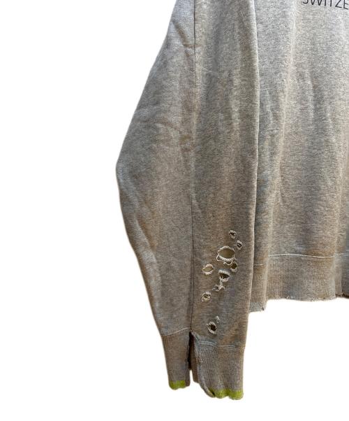stein（シュタイン）stein (シュタイン) OVERSIZED REBUILD SWEAT LS ライトグレー サイズ:Mの古着・服飾アイテム