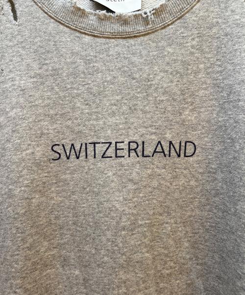 stein（シュタイン）stein (シュタイン) OVERSIZED REBUILD SWEAT LS ライトグレー サイズ:Mの古着・服飾アイテム