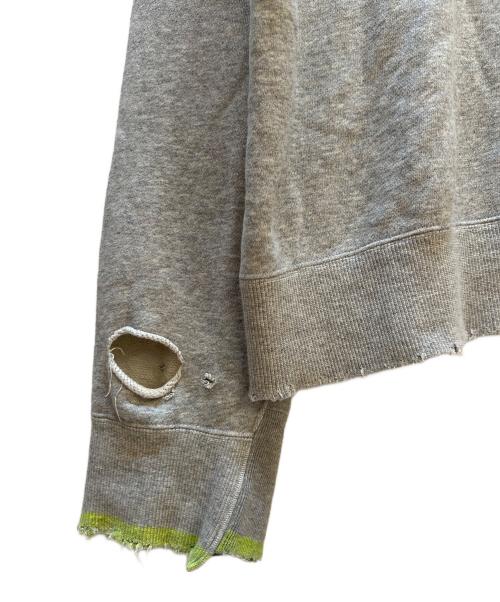 stein（シュタイン）stein (シュタイン) OVERSIZED REBUILD SWEAT LS ライトグレー サイズ:Mの古着・服飾アイテム