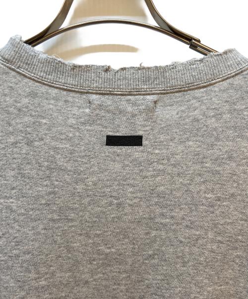 stein（シュタイン）stein (シュタイン) OVERSIZED REBUILD SWEAT LS ライトグレー サイズ:Mの古着・服飾アイテム