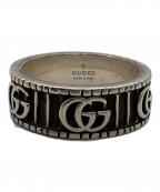 GUCCIグッチ）の古着「ダブルGワイドリング」｜シルバー