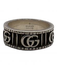 GUCCI（グッチ）の古着「ダブルGワイドリング」｜シルバー