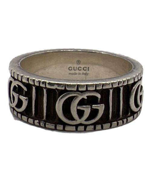 GUCCI（グッチ）GUCCI (グッチ) ダブルGワイドリング シルバー サイズ:21号の古着・服飾アイテム
