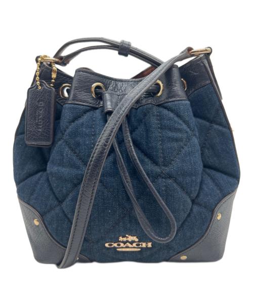 COACH（コーチ）COACH (コーチ) キルティングショルダーバッグ インディゴの古着・服飾アイテム