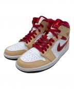 NIKEナイキ）の古着「Nike Air Jordan 1 Mid "Beige/Cardinal Red"」｜レッド×ホワイト