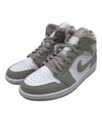 NIKEナイキ）の古着「Nike Air Jordan 1 Mid "Linen"」｜グレー×ホワイト